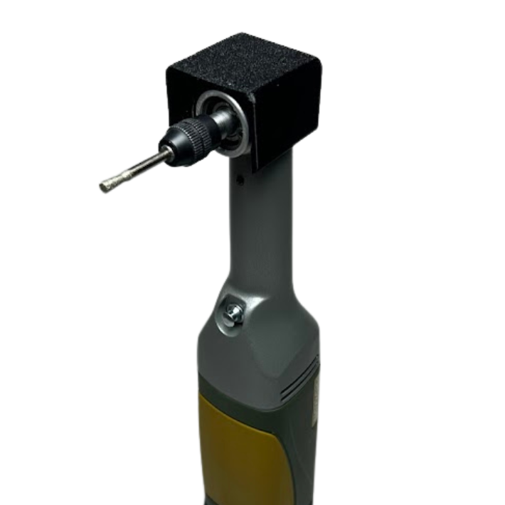 Spray per trapano Kreo3D, accessorio professionale per sistema di irrorazione puntine diamantate Proxxon, in confezione con spruzzino.