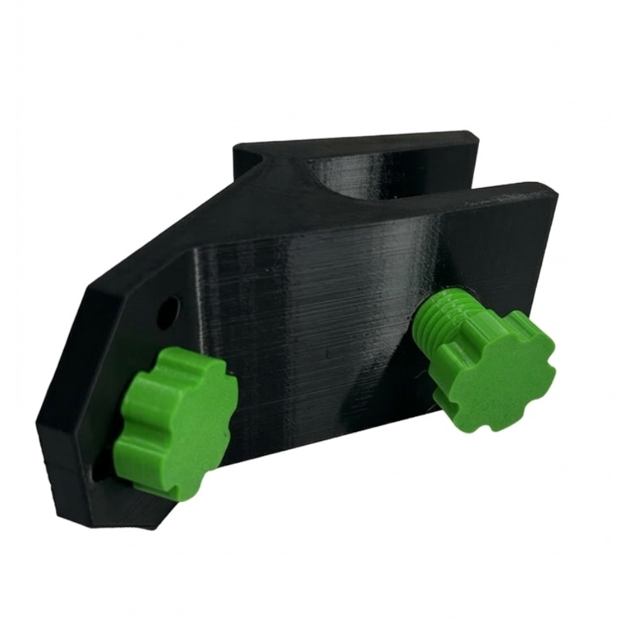 Morsetto a vite da banco per taglio a 45°, accessorio per utensili Kreo3D, stampato 3D, con morsetto stabile e regolabile.