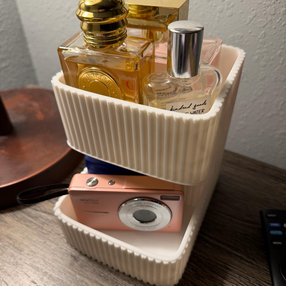 Organizer da Bagno a Due Livelli – Stile Japandi