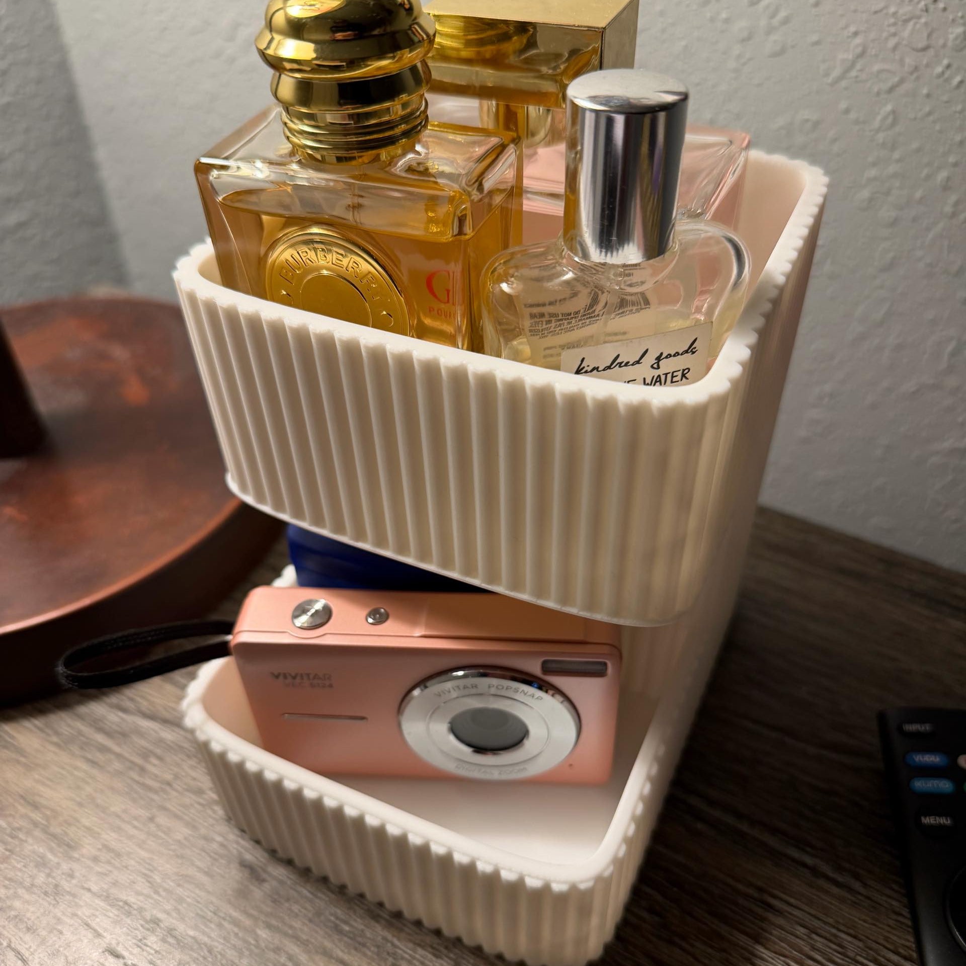 Organizer da Bagno a Due Livelli – Stile Japandi