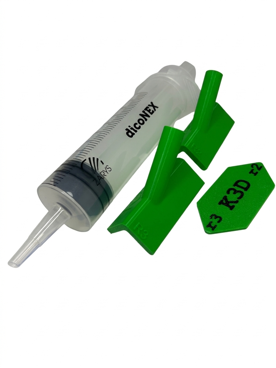 Set di applicazione sigillanti dicoNEX di Kreo3D con angoli da 45° e 90° per lavori professionali di sigillatura