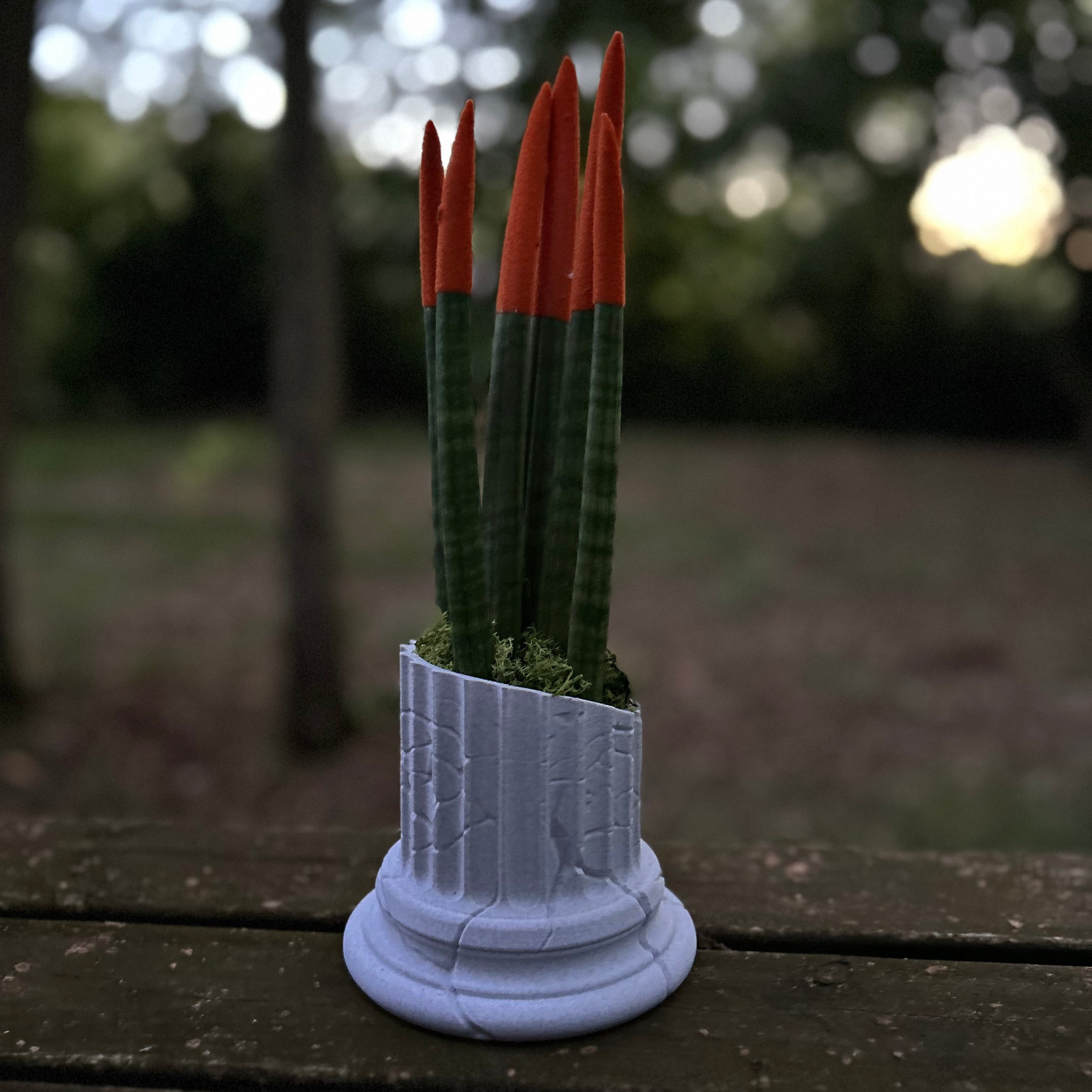 Colonna Romana Antica – Vaso Decorativo in PLA Marble Stampato in 3D