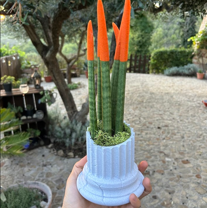 Colonna Romana Antica – Vaso Decorativo in PLA Marble Stampato in 3D