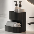 Organizer da Bagno a Due Livelli – Stile Japandi